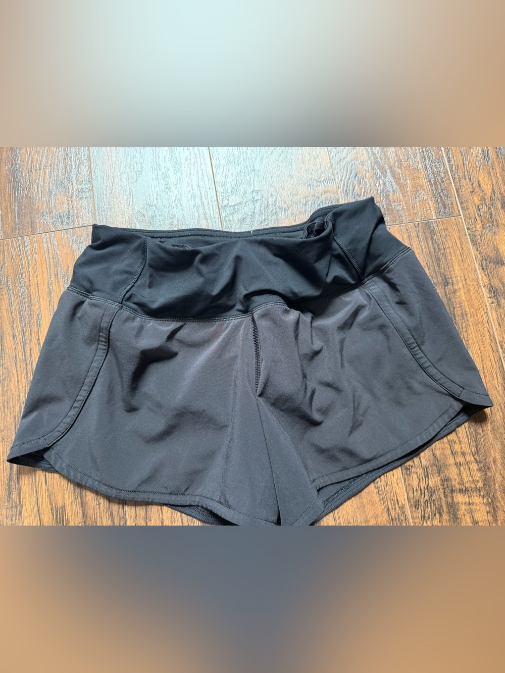 lululemon athletica Run Times Short II, Sz 4 Black Women's Athletic Shorts